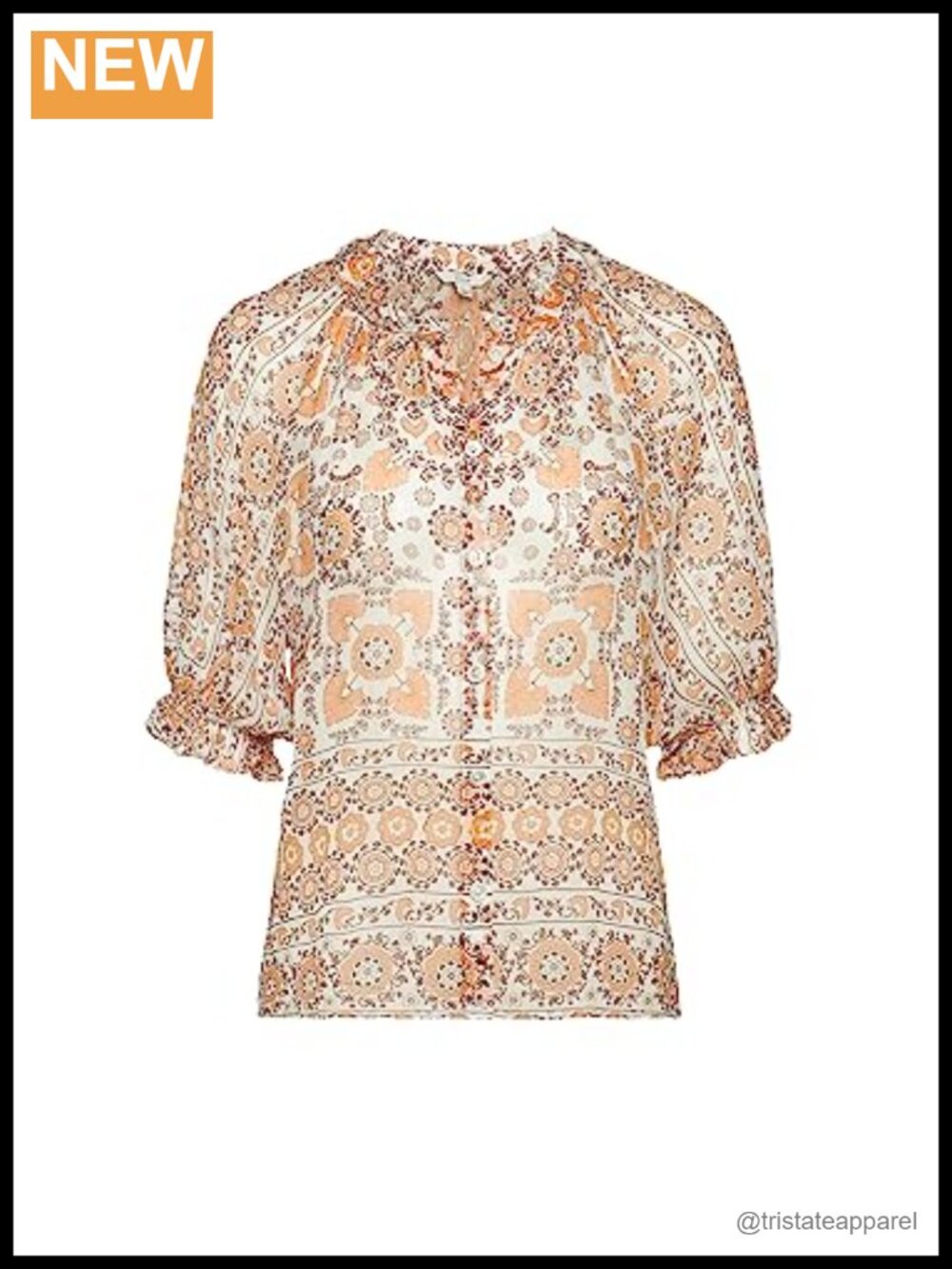 100% Silk Relaxed Fit Long Sleeve Button Down Shirt Blouse